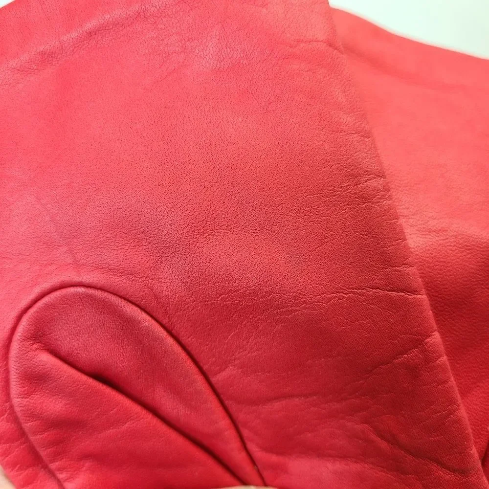 Vintage Red Womens Gloves Medium